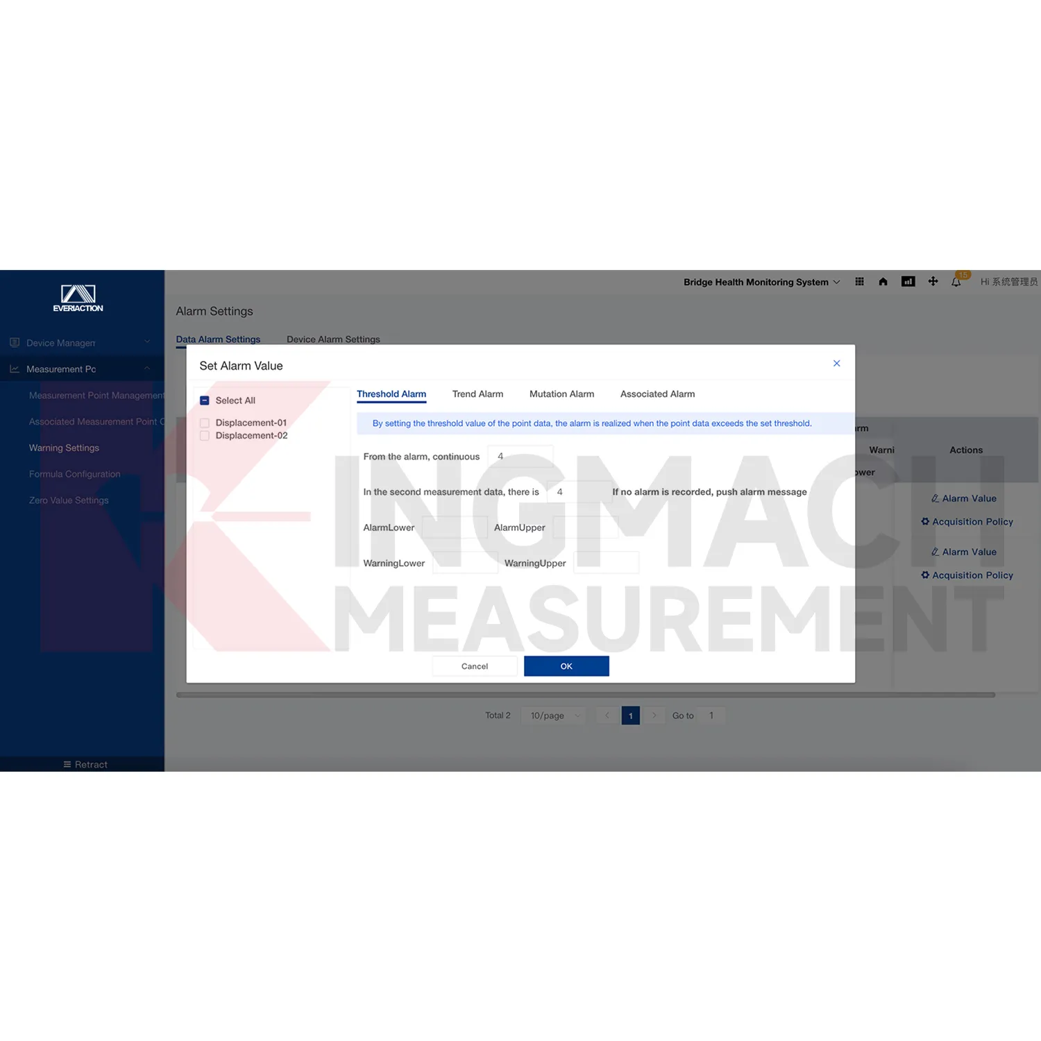 Obraz softwarové platformy monitorovacího systému 4